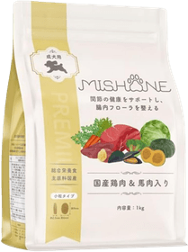 ミシュワン 成犬用ドッグフード 国産鶏肉&馬肉入りの商品画像